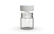 90CC/3FL.OZ/90ML Aviator CR - Container With Inner Seal & Tamper - Clear Natural With Opaque White Lid - Copackr.com