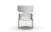 60CC/2FL.OZ/60ML Aviator CR - Container With Inner Seal & Tamper - Clear Natural With Opaque White Lid - Copackr.com