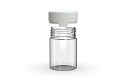 120CC/4FL.OZ/120ML Aviator CR - Container With Inner Seal & Tamper - Clear Natural With Opaque White Lid - Copackr.com