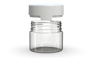 300CC/10FL.OZ/300ML Aviator CR - XL Container With Inner Seal & Tamper - Clear Natural With Opaque White Lid - Copackr.com
