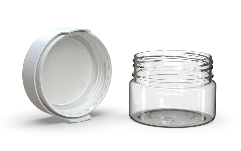 220CC/7.5FL.OZ/220ML Aviator CR - XL Container With Inner Seal & Tamper - Clear Natural With Opaque White Lid - Copackr.com