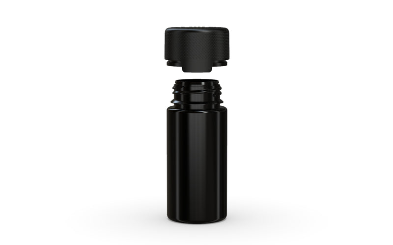 Chubby Gorilla - 100ML Aviator Bottle - Opaque Black Bottle / Opaque Black Cap - Copackr.com