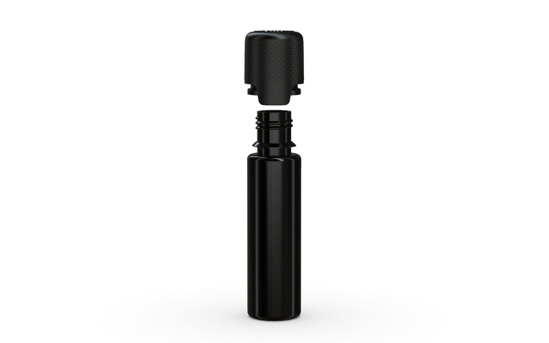 Chubby Gorilla - 20ML Aviator Bottle - Opaque Black Bottle / Opaque Black Cap - Copackr.com