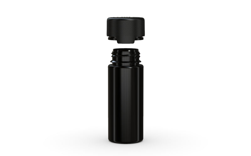 Chubby Gorilla - 120ML Aviator Bottle - Opaque Black Bottle / Opaque Black Cap - Copackr.com