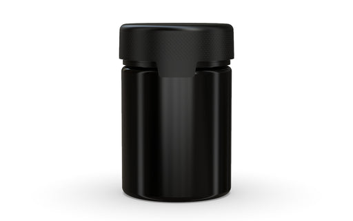 650CC/21.5FL.OZ/650ML Aviator CR - XL Container With Inner Seal & Tamper - Opaque Black With Opaque Black Lid - Copackr.com