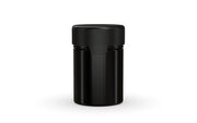 120CC/4FL.OZ/120ML Aviator CR - Container With Inner Seal & Tamper - Opaque Black With Opaque Black Lid - Copackr.com