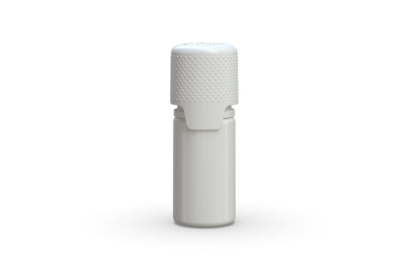 Aviator 10ML Bottle With Inner Seal & Tamper Evident Breakoff Band - Opaque White Bottle / Opaque White Cap - Copackr.com