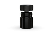 90CC/3FL.OZ/90ML Aviator CR - Container With Inner Seal & Tamper - Opaque Black With Opaque Black Lid - Copackr.com