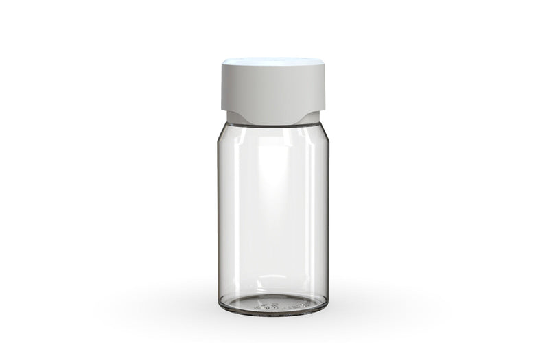 Chubby Gorilla Aviator Shot Bottle 60ml Mini - Clear bottle & White Cap - Copackr.com