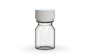 Chubby Gorilla Aviator Shot Bottle 30ml - Clear bottle & White Cap - Copackr.com