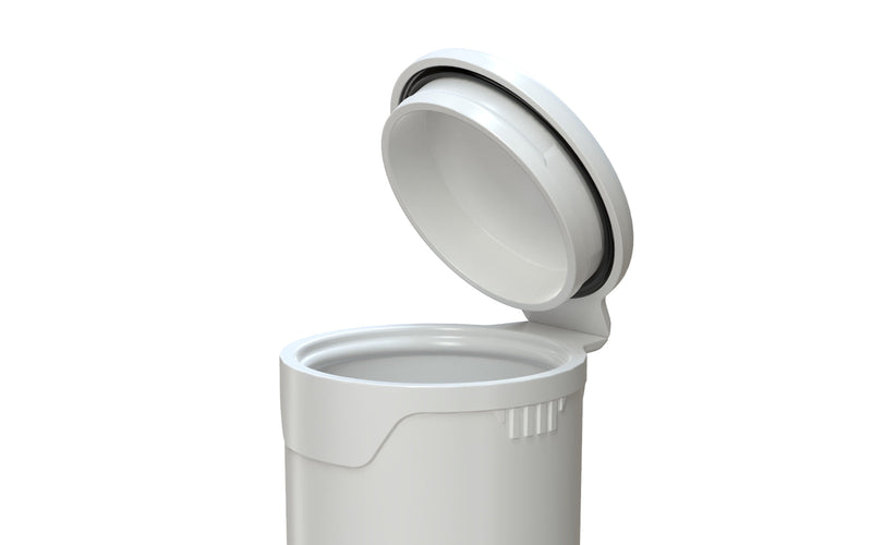 Chubby Gorilla Aviator CR - Popcap Tube 98mm - Opaque White With Opaque White Lid - Copackr.com