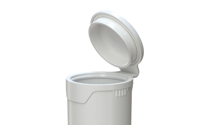 Chubby Gorilla Aviator CR - Popcap Tube 78mm - Opaque White With Opaque White Lid - Copackr.com