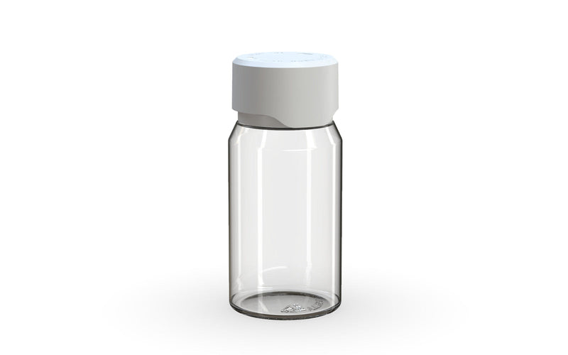 Chubby Gorilla Aviator Shot Bottle 60ml Mini - Clear bottle & White Cap - Copackr.com