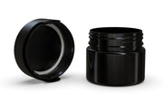300CC/10FL.OZ/300ML Aviator CR - XL Container With Inner Seal & Tamper - Opaque Black With Opaque Black Lid - Copackr.com