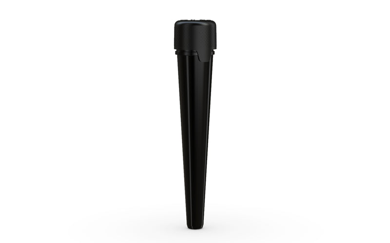 Aviator CR - Tube 113MM with Inner Seal & Tamper - Opaque Black with Opaque Black Lid - Copackr.com