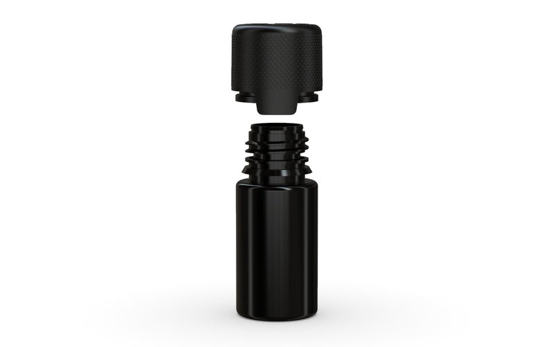 Chubby Gorilla - 30ML Stubby Aviator Bottle - Opaque Black Bottle / Opaque Black Cap - Copackr.com