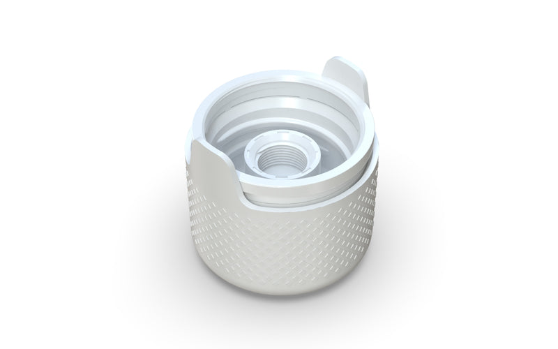 510 Cartridge Aviator CR Container Flat Top - Opaque White With Opaque White Lid - Copackr.com
