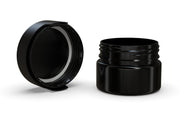 220CC/7.5FL.OZ/220ML Aviator CR - XL Container With Inner Seal & Tamper - Opaque Black With Opaque Black Lid - Copackr.com