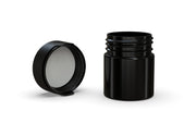 90CC/3FL.OZ/90ML Aviator CR - Container With Inner Seal & Tamper - Opaque Black With Opaque Black Lid - Copackr.com