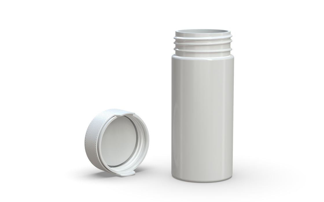 240CC/8FL.OZ/240ML Aviator CR - Container With Inner Seal & Tamper - Opaque White With Opaque White Lid