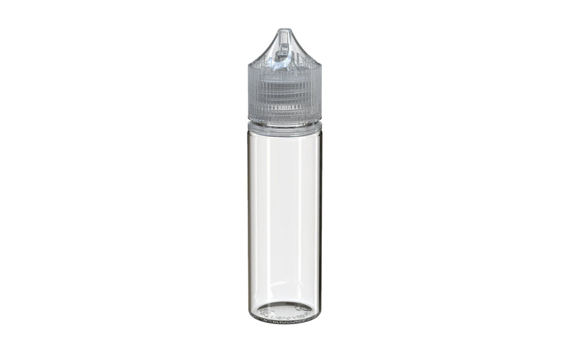 Chubby Gorilla - 50ml Unicorn Bottle - Clear Bottle / Natural Cap - V3 - With Reducer Tip - Copackr.com