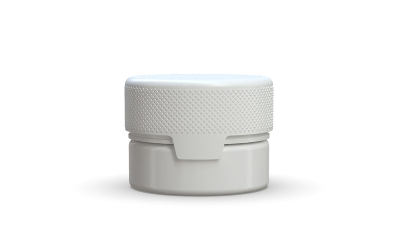 30CC/1FL.OZ/30ML Aviator CR - Container With Inner Seal & Tamper - Opaque White With Opaque White Lid - Copackr.com