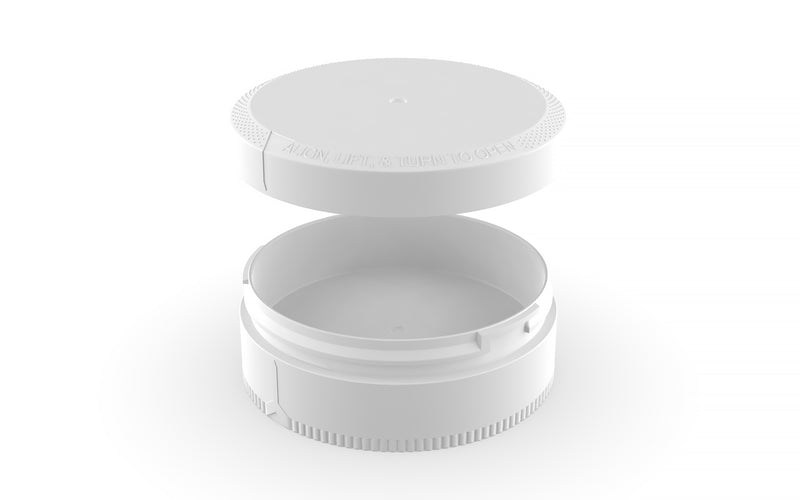 X2 Dual Compartment Pouch Container by Chubby Gorilla® - 40G - Opaque White - Copackr.com