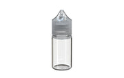 Chubby Gorilla - 30ML Stubby Unicorn Bottle - Clear Bottle / Natural Cap - V3 - With Reducer Tip - Copackr.com