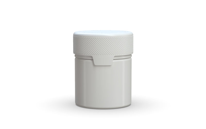 90CC/3FL.OZ/90ML Aviator CR - Container With Inner Seal & Tamper - Opaque White With Opaque White Lid - Copackr.com