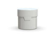 60CC/2FL.OZ/60ML Aviator CR - Container With Inner Seal & Tamper - Opaque White With Opaque White Lid - Copackr.com