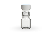 Chubby Gorilla Aviator Shot Bottle 30ml - Clear bottle & White Cap - Copackr.com