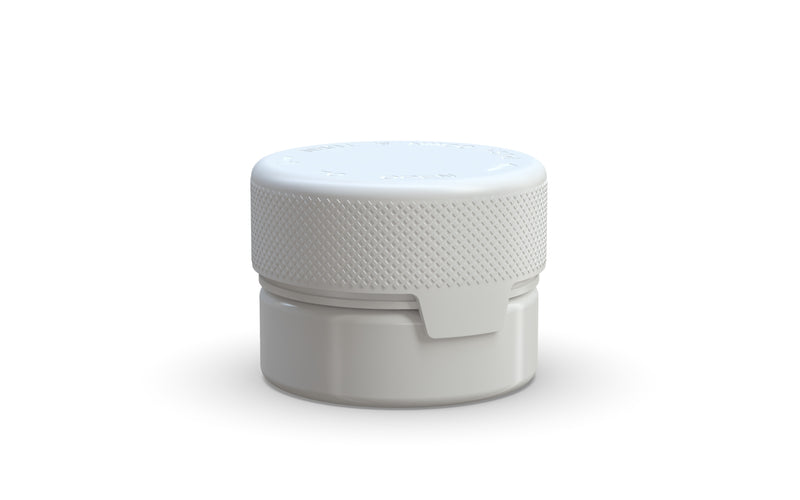 30CC/1FL.OZ/30ML Aviator CR - Container With Inner Seal & Tamper - Opaque White With Opaque White Lid - Copackr.com