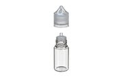 Chubby Gorilla - 30ML Stubby Unicorn Bottle - Clear Bottle / Natural Cap - V3 - With Reducer Tip - Copackr.com