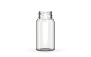 Chubby Gorilla Aviator Shot Bottle 60ml Mini - Clear bottle & White Cap - Copackr.com