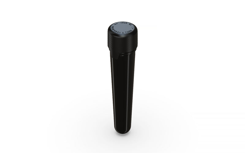 Aviator CR - Tube 100MM with Inner Seal & Tamper - Opaque Black with Opaque Black Lid - Copackr.com