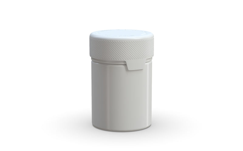 120CC/4FL.OZ/120ML Aviator CR - Container With Inner Seal & Tamper - Opaque White With Opaque White Lid - Copackr.com