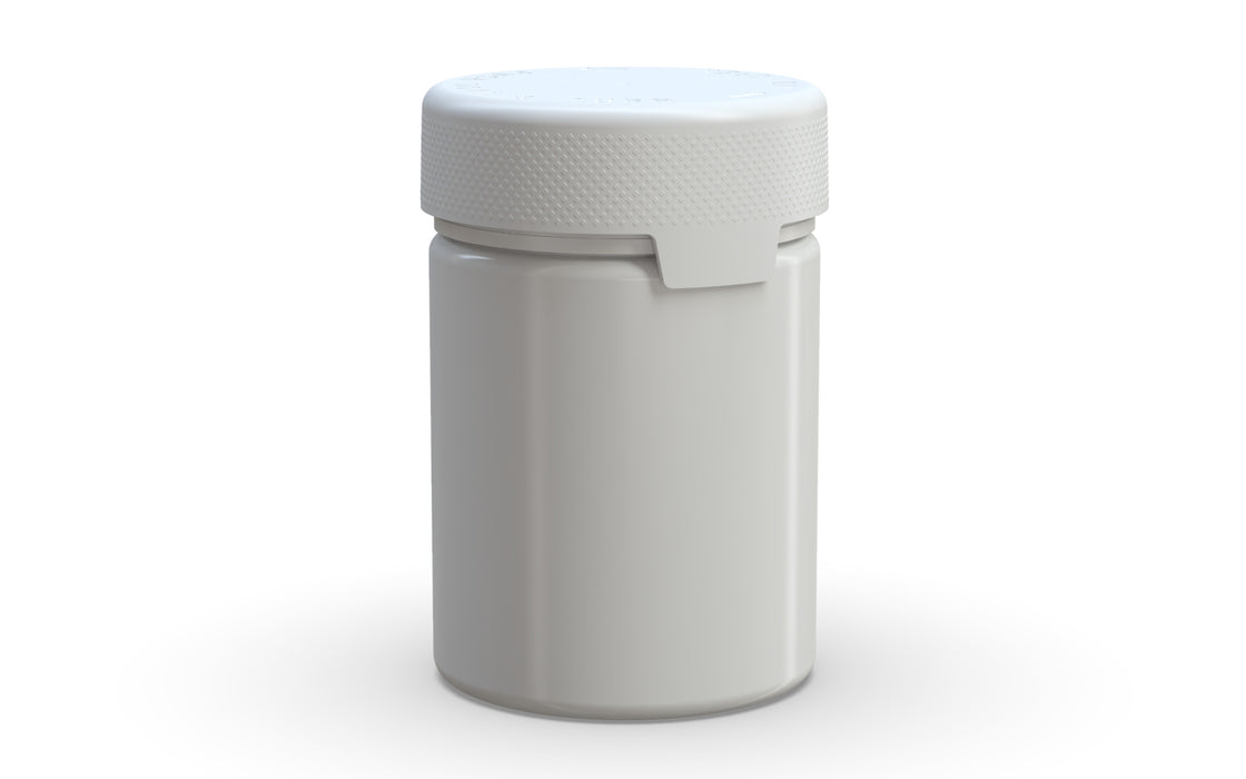 650 CC/21,5 FL.OZ/650 ML Aviator CR – XL-Behälter mit Innendichtung & Tamper – Undurchsichtiges Weiß mit undurchsichtigem weißen Deckel