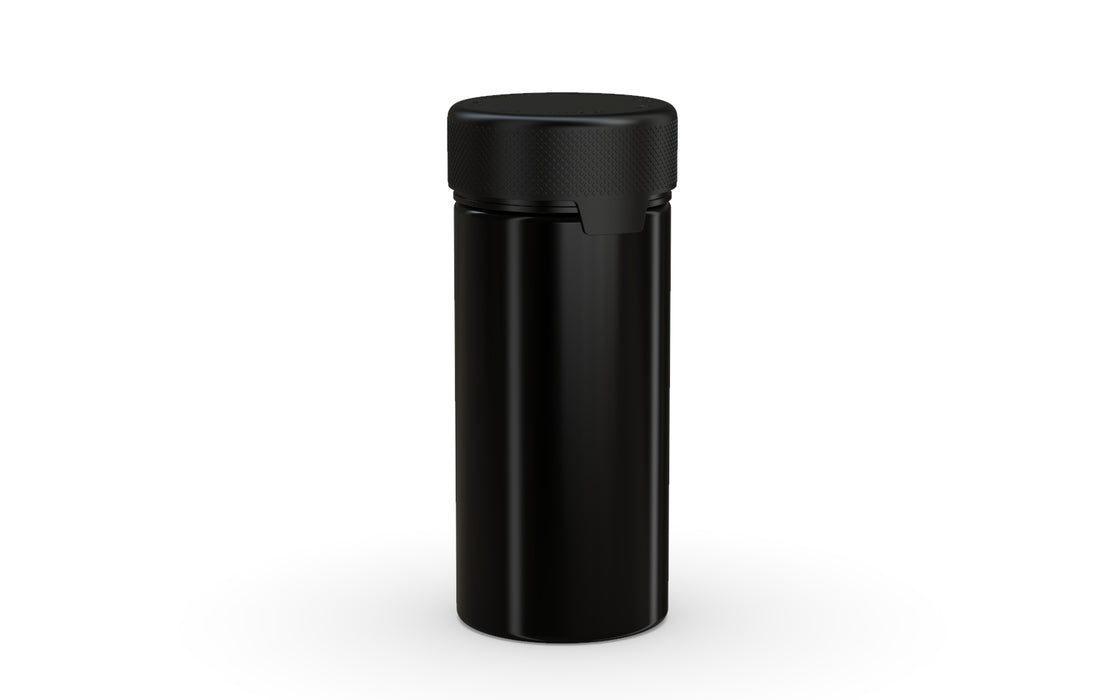 240CC/8FL.OZ/240ML Aviator CR - Container With Inner Seal & Tamper - Opaque Black With Opaque Black Lid