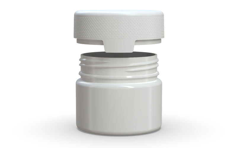300CC/10FL.OZ/300ML Aviator CR - XL Container With Inner Seal & Tamper - Opaque White With Opaque White Lid - Copackr.com