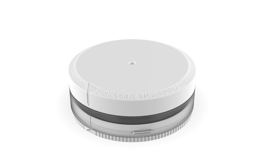 X2 Dual Compartment Pouch Container by Chubby Gorilla® - 40G - Clear Natural with Opaque White Lid - Copackr.com