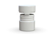 60CC/2FL.OZ/60ML Aviator CR - Container With Inner Seal & Tamper - Opaque White With Opaque White Lid - Copackr.com