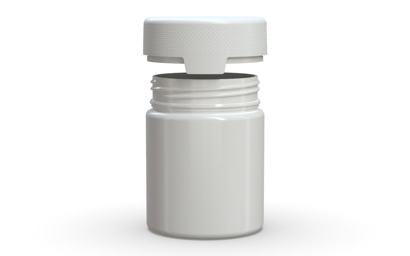 550CC/18.5FL.OZ/550ML Aviator CR - XL Container With Inner Seal & Tamper - Opaque White With Opaque White Lid - Copackr.com