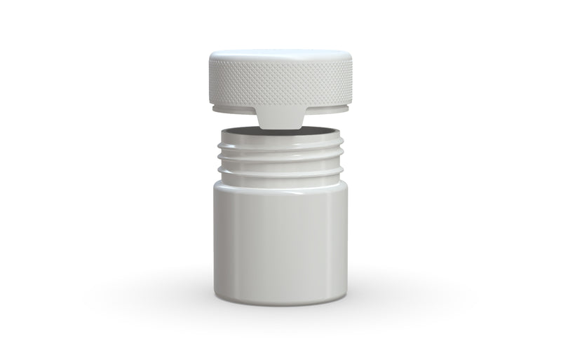 90CC/3FL.OZ/90ML Aviator CR - Container With Inner Seal & Tamper - Opaque White With Opaque White Lid - Copackr.com