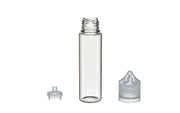 Chubby Gorilla - 60ML Unicorn Bottle - Clear Bottle / Natural Cap - V3 - With Reducer Tip - Copackr.com