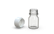 Chubby Gorilla Aviator Shot Bottle 30ml - Clear bottle & White Cap - Copackr.com