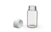 Chubby Gorilla Aviator Shot Bottle 60ml Mini - Clear bottle & White Cap - Copackr.com