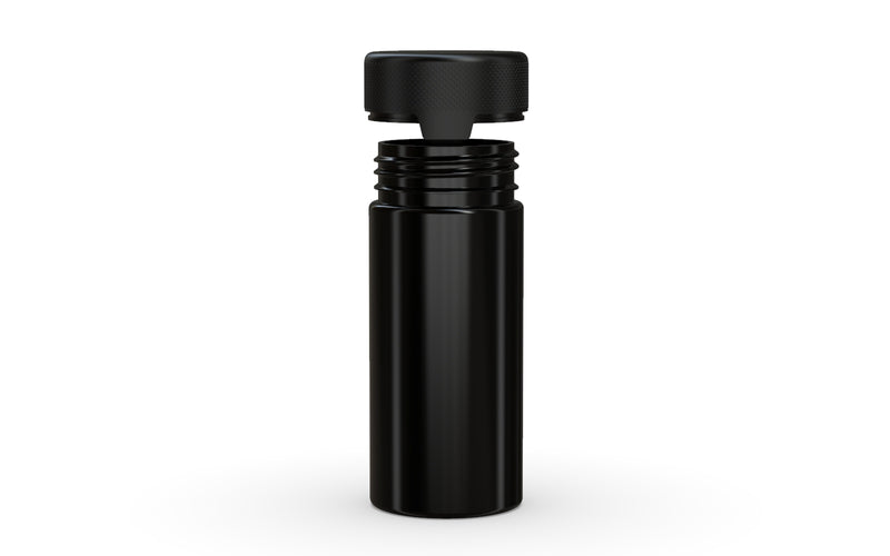240CC/8FL.OZ/240ML Aviator CR - Container With Inner Seal & Tamper - Opaque Black With Opaque Black Lid - Copackr.com