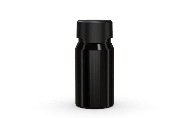 Chubby Gorilla Aviator Shot Bottle 60ml Mini - Black bottle & Black Cap - Copackr.com