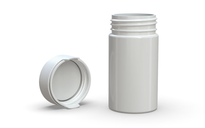 150CC/5FL.OZ/150ML Aviator CR - Container With Inner Seal & Tamper - Opaque White With Opaque White Lid - Copackr.com