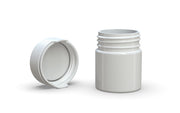 90CC/3FL.OZ/90ML Aviator CR - Container With Inner Seal & Tamper - Opaque White With Opaque White Lid - Copackr.com